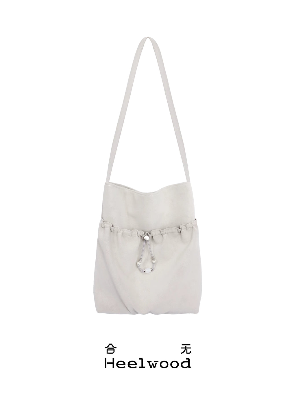 Heelwood Pleated Beaded Shoulder Bag