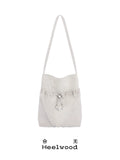 Heelwood Pleated Beaded Shoulder Bag