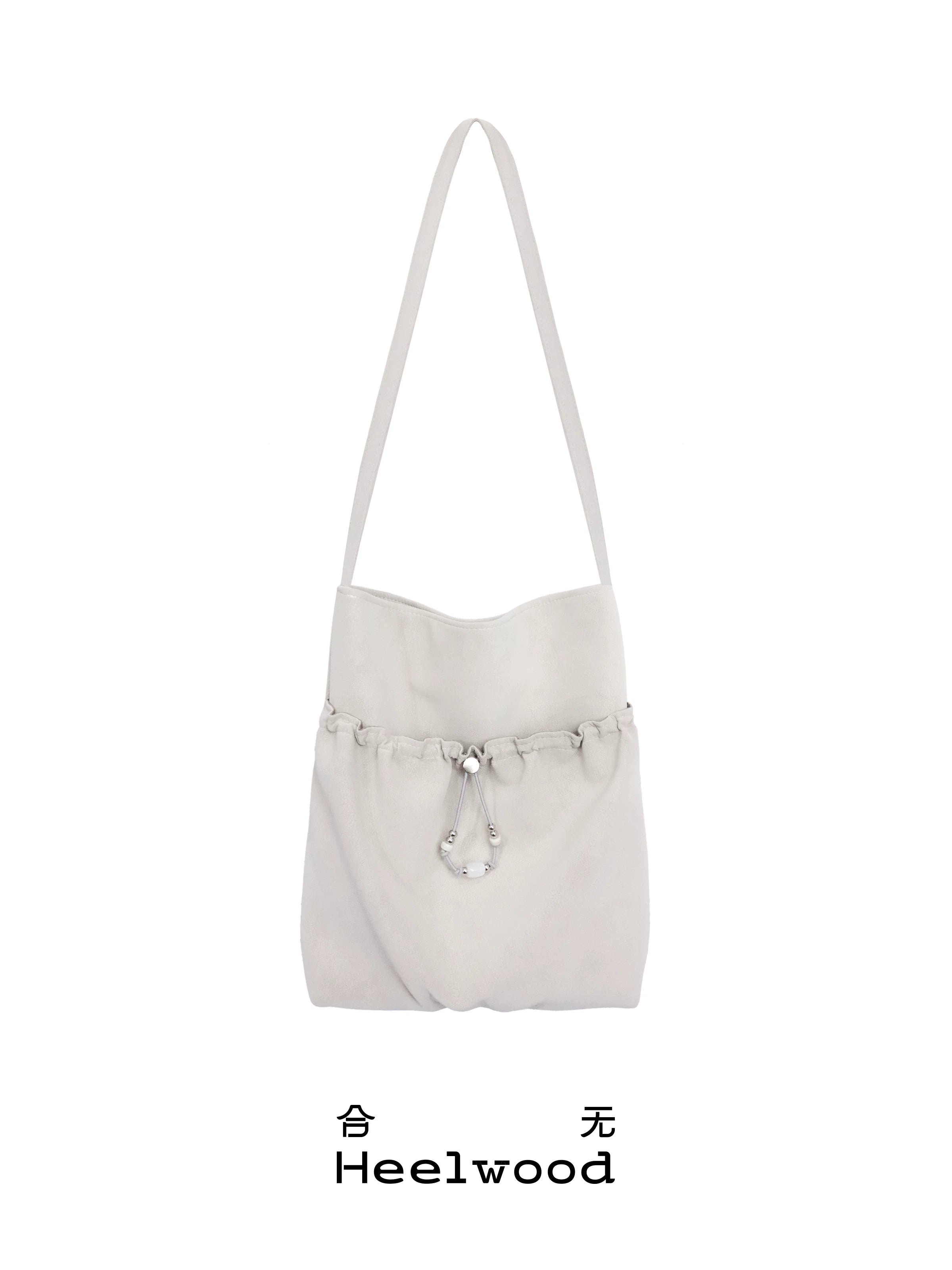 Heelwood Pleated Beaded Shoulder Bag