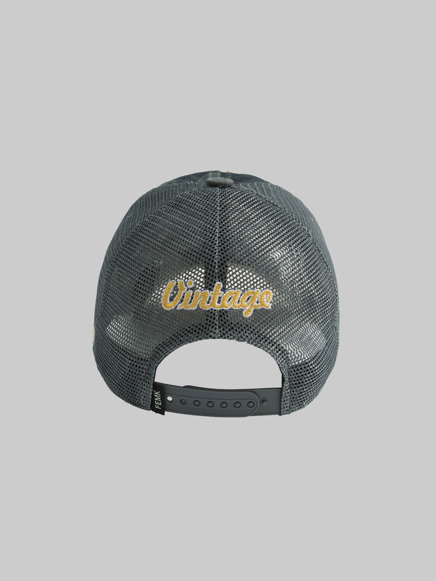 Fleamarket Camouflage Mesh Embroidered Bent Cap