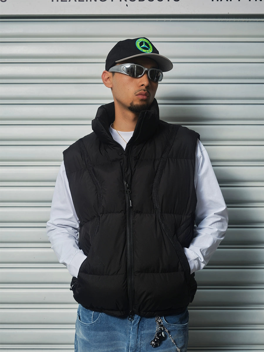 ComicTree Webbing Stand-up Collar Cotton Vest