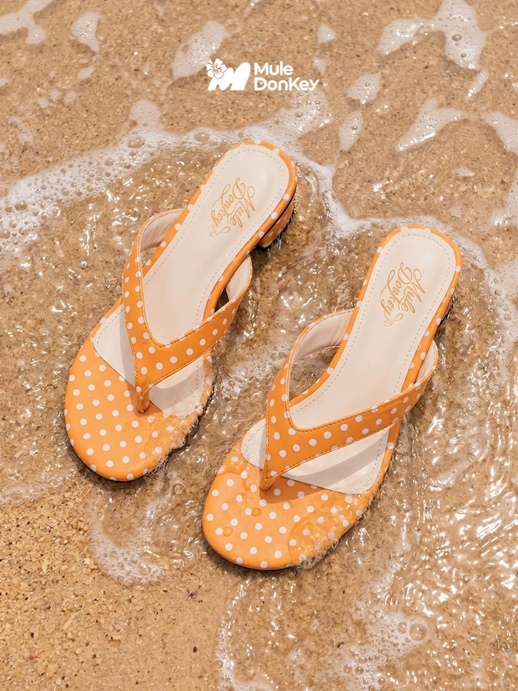 Donkey Polka Dot Thick Flip-flops