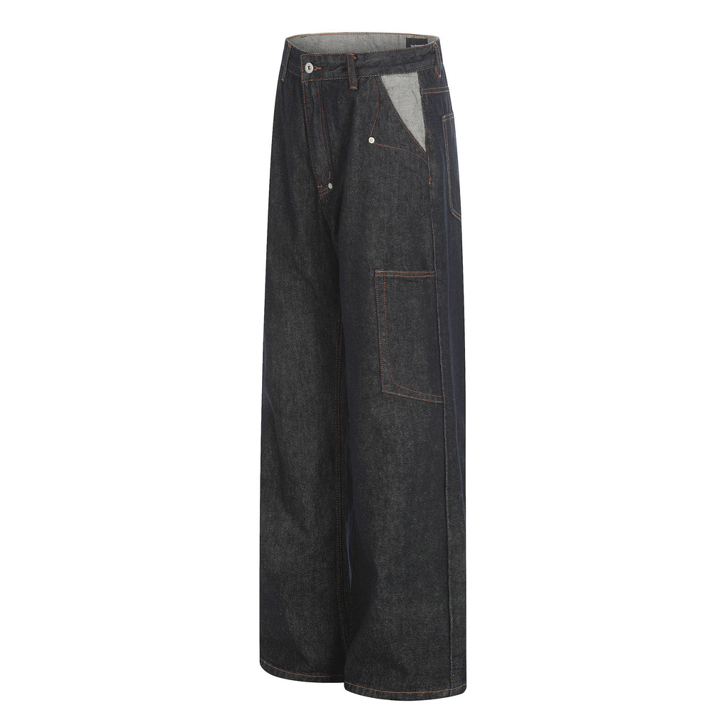 11KN Retro Old Loose and Versatile Wide-leg Pants