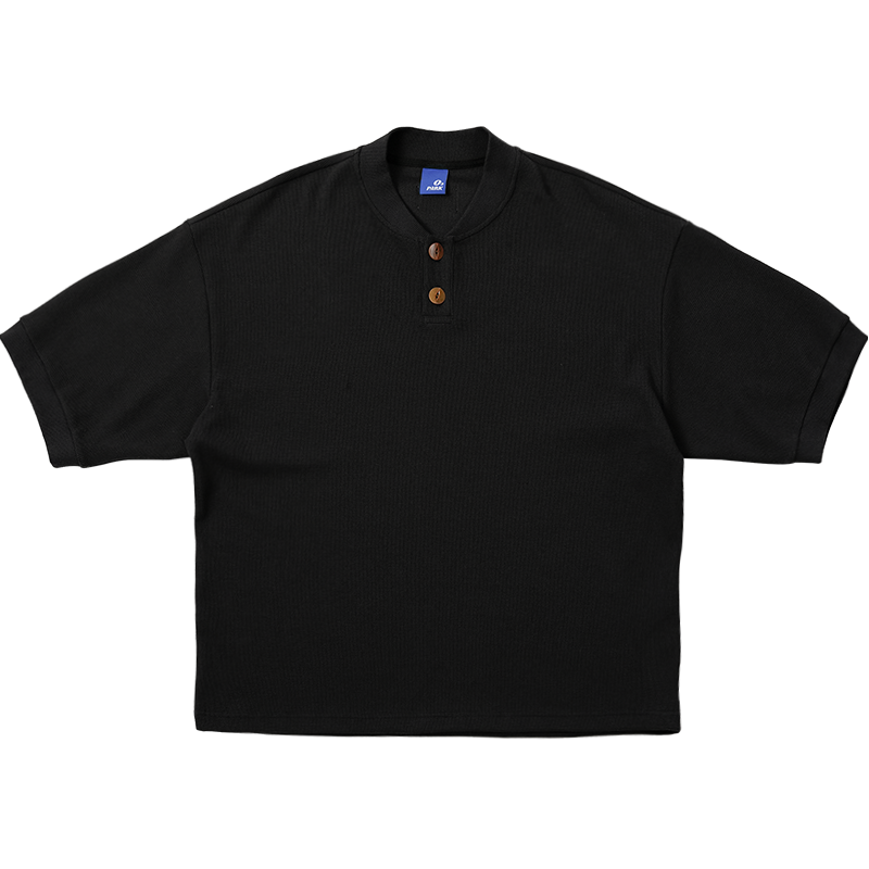 O3PARK Japanese Retro Loose College Style Polo Shirt