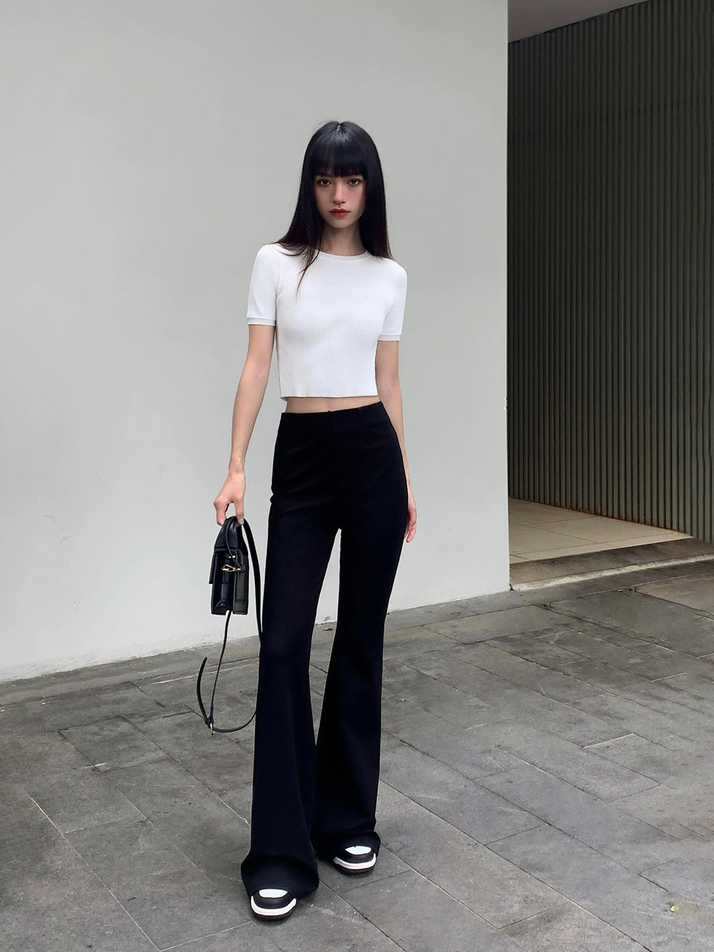 NEVA HU Slim-fit High-waisted Thin Pants