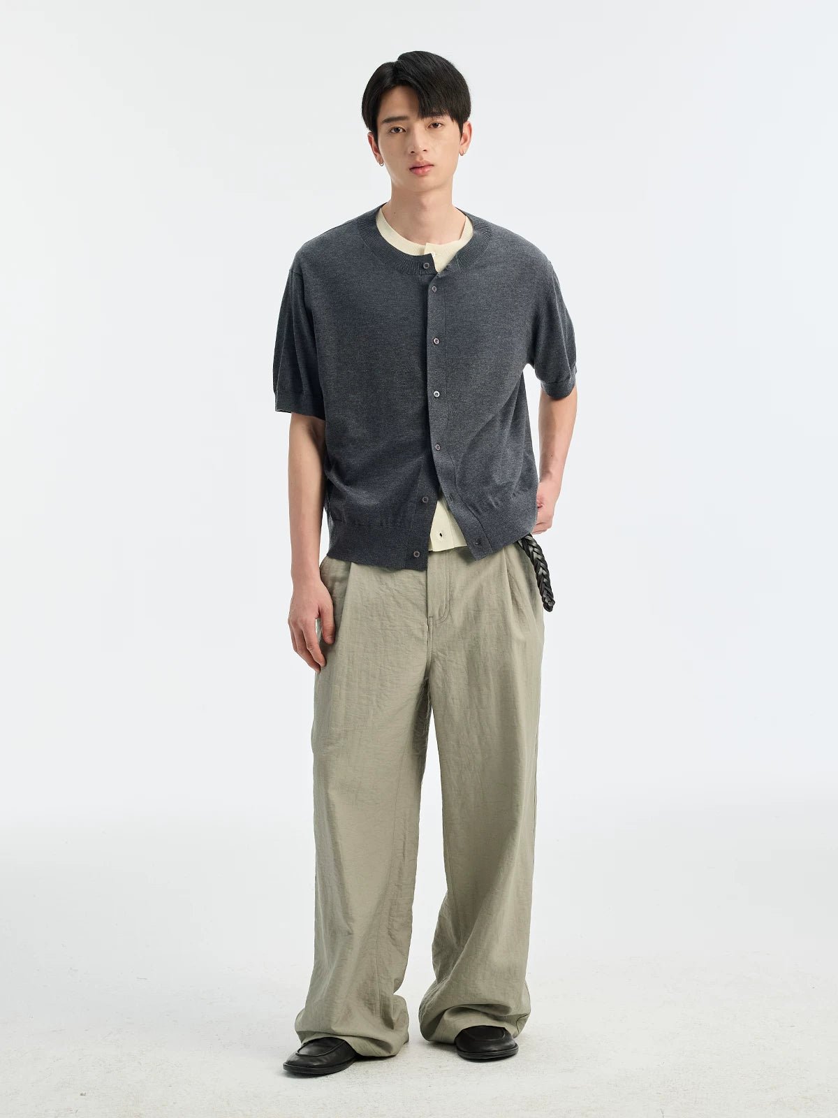 BUTTBILL Crew Neck Loose Casual Shirt Tee