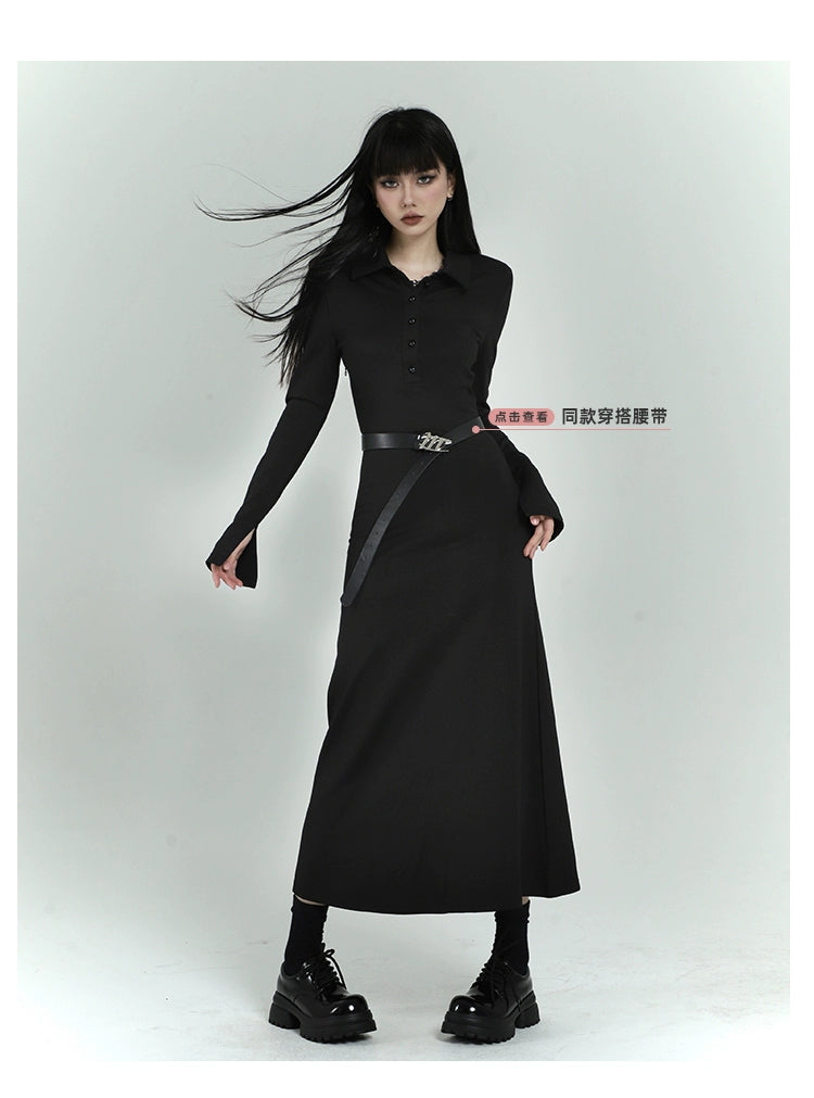 LADYGHOST Slim Fit Shirt Dress