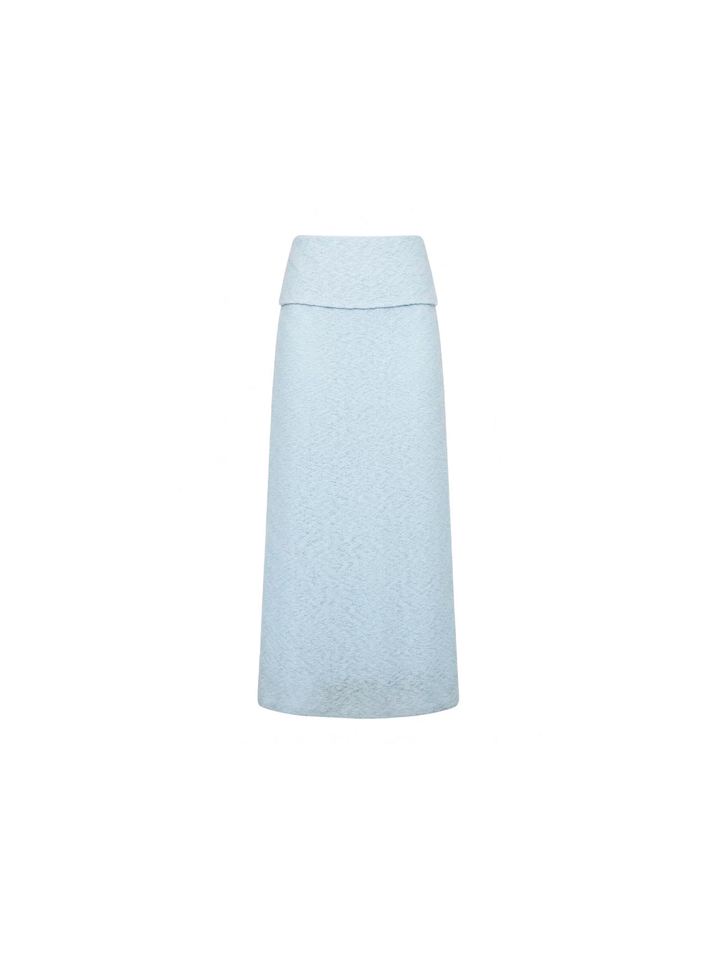 KELIFAN Drapes A Knitted Hollow-out Midi Skirt