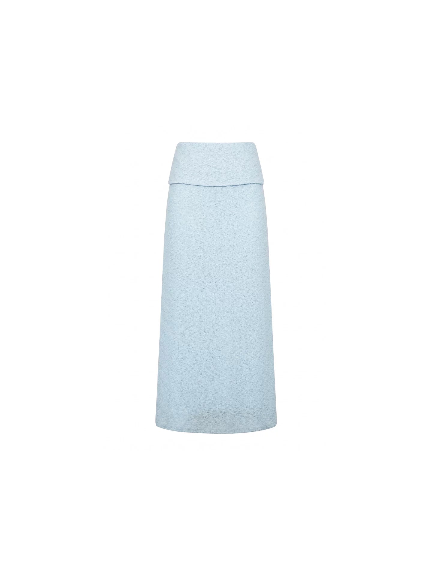 KELIFAN Drapes A Knitted Hollow-out Midi Skirt