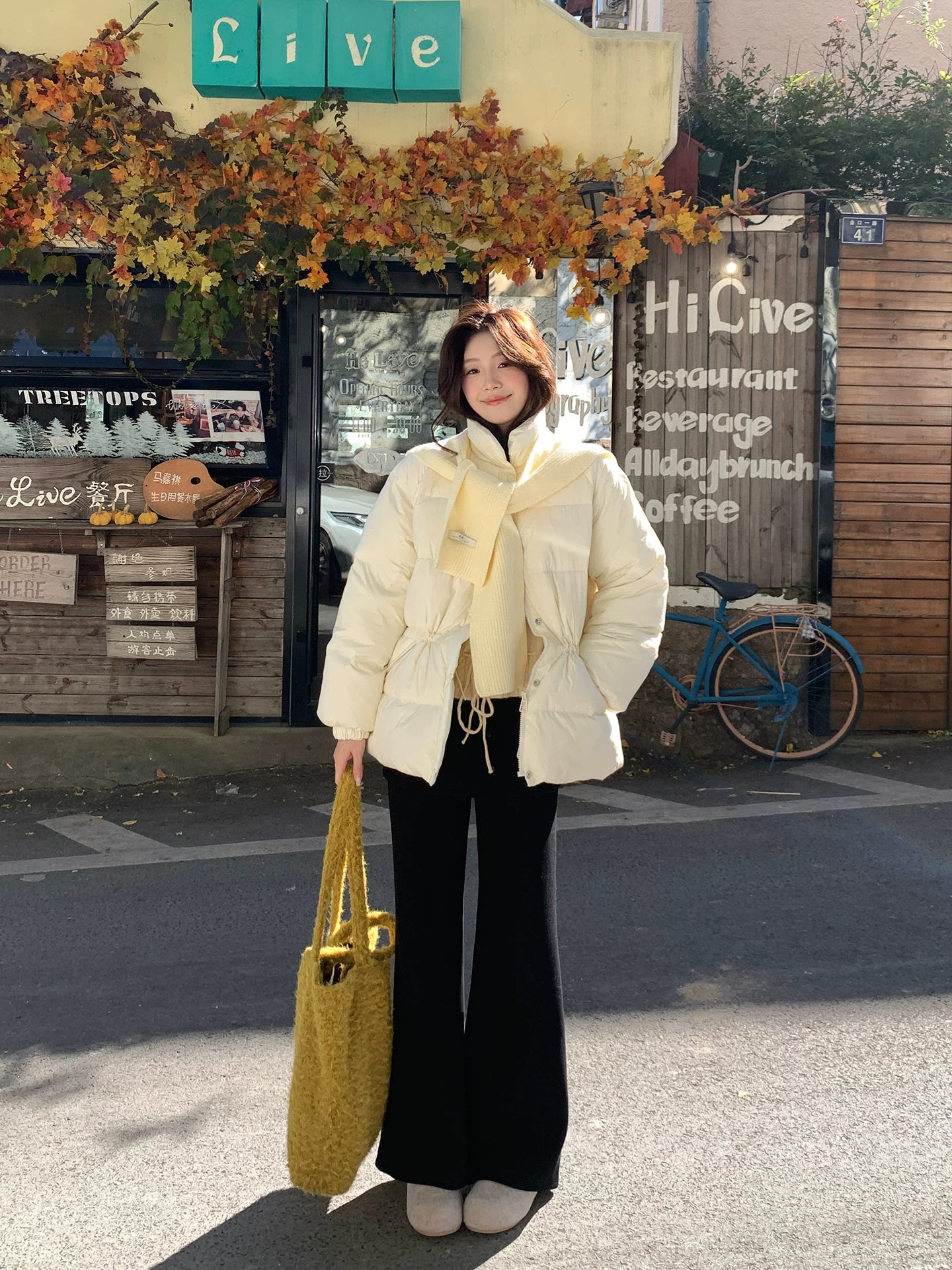 Even Fleece Thick Leg Straight Casual Fart Curtain Pants