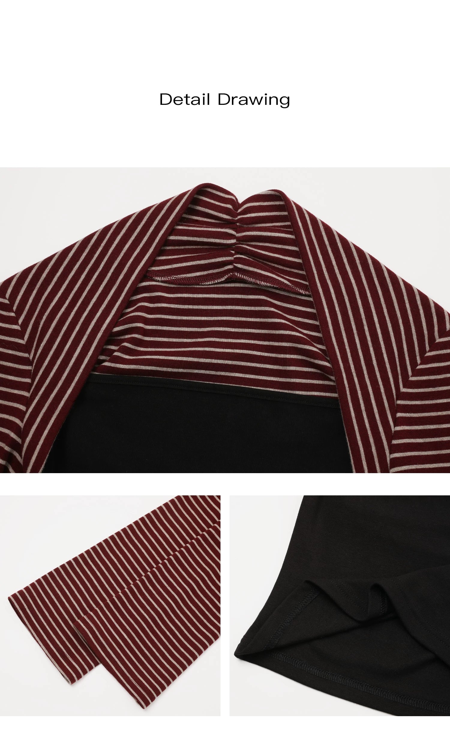 EIGHTHMONTH Versatile Striped Vest Long Sleeve