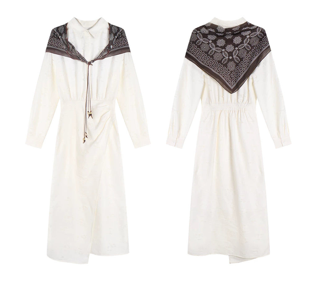 TYANG Textured Commuter Shirt Dress