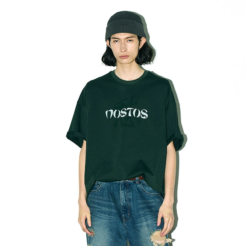 PARTIMENTO Loose Casual Crew Neck Tee