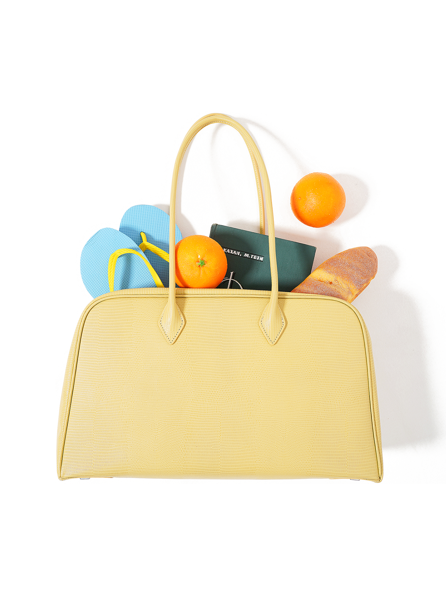 Momogigi Retro First Layer Cowhide Large Capacity Tote Bag