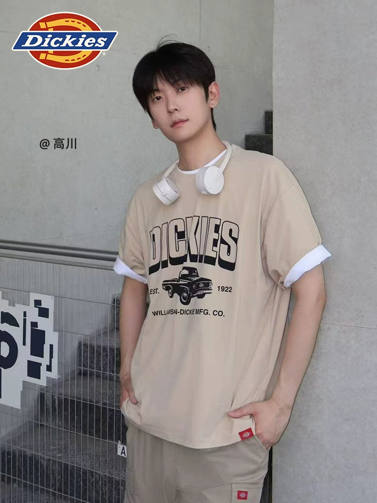 Dickies Loose Quick Drying Breathable Racing Culture Printed Tee