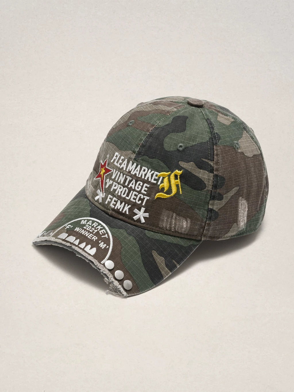 Fleamarket Rivet Old Burr Versatile Baseball Cap