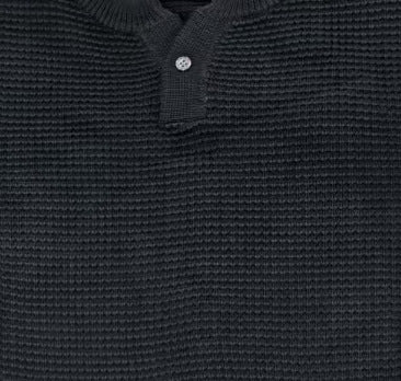 EME Vintage Waffle Small V-Neck Long Sleeve