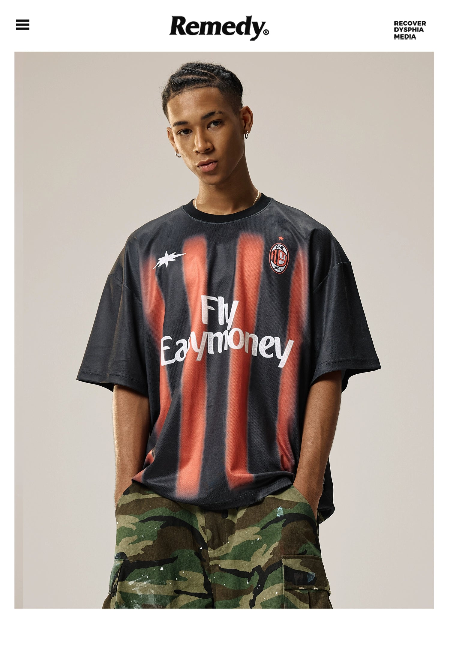 Remedy tide brand loose spray painting team tee