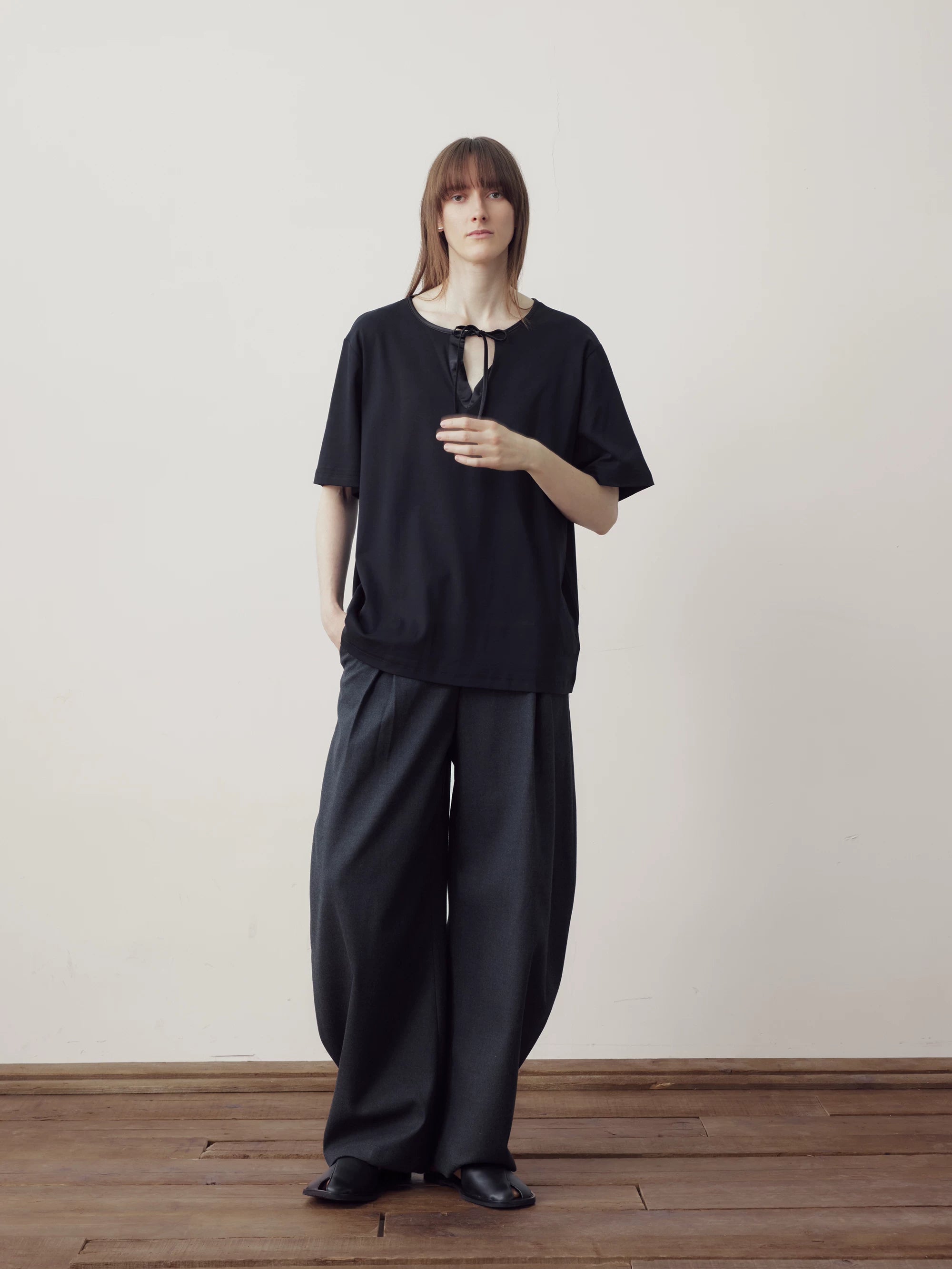 COLN Strap Casual Loose Tee