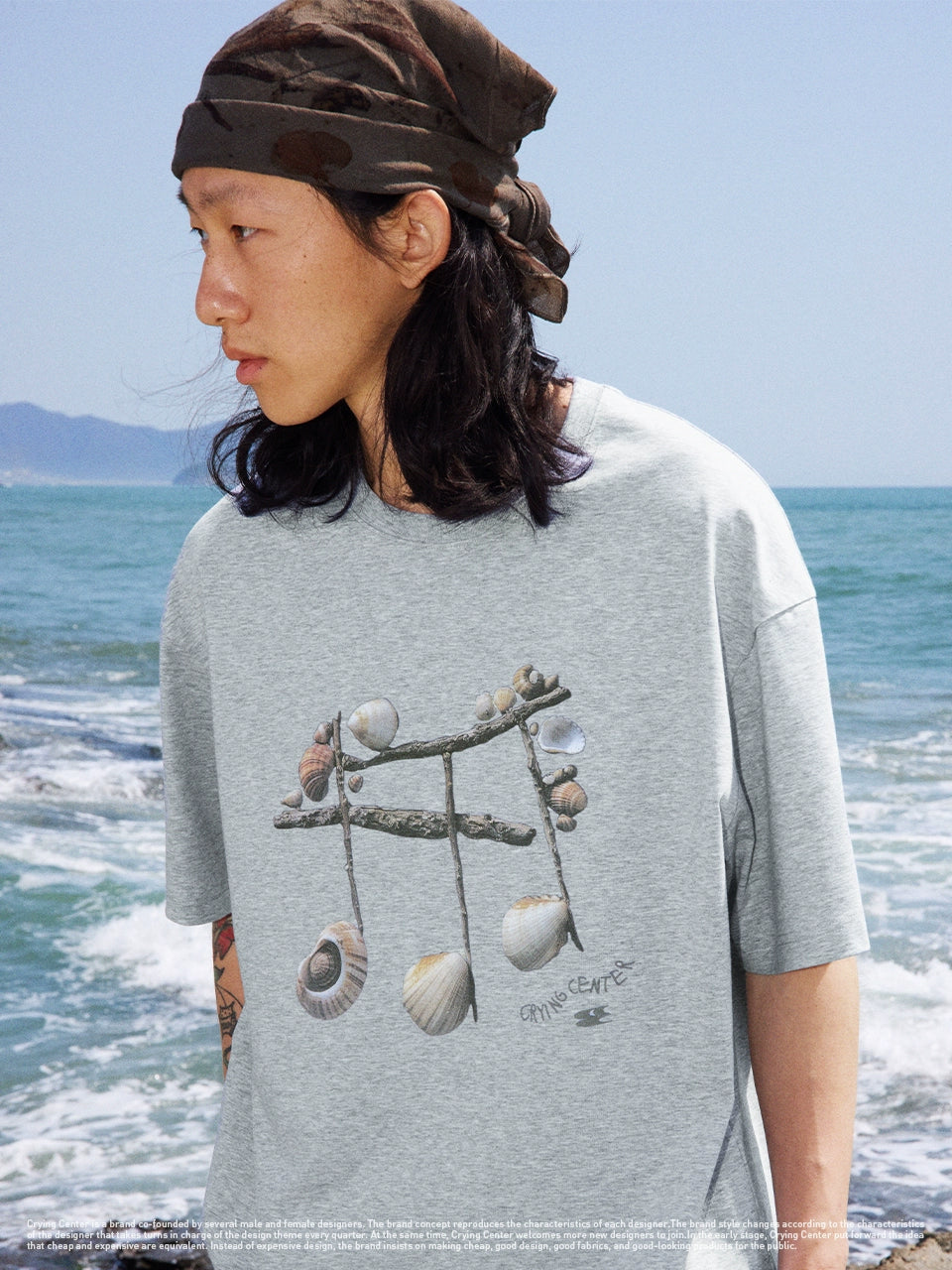 CryingCenter Solona Cool Shell Music Note Tee