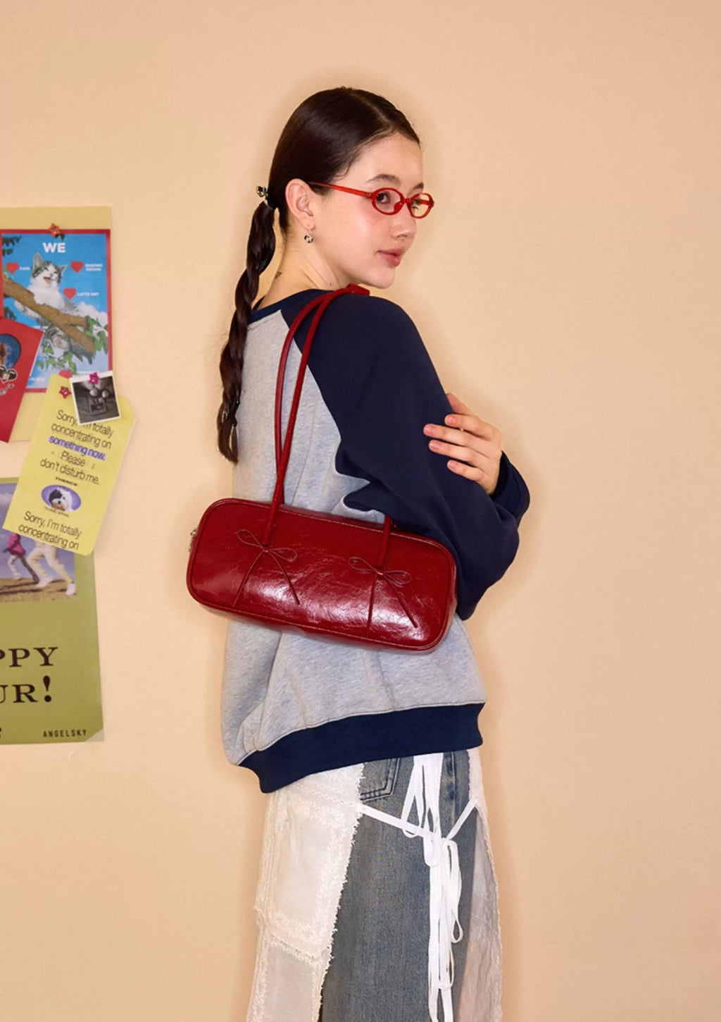ANGELSKY Vintage Niche Armpit Bag