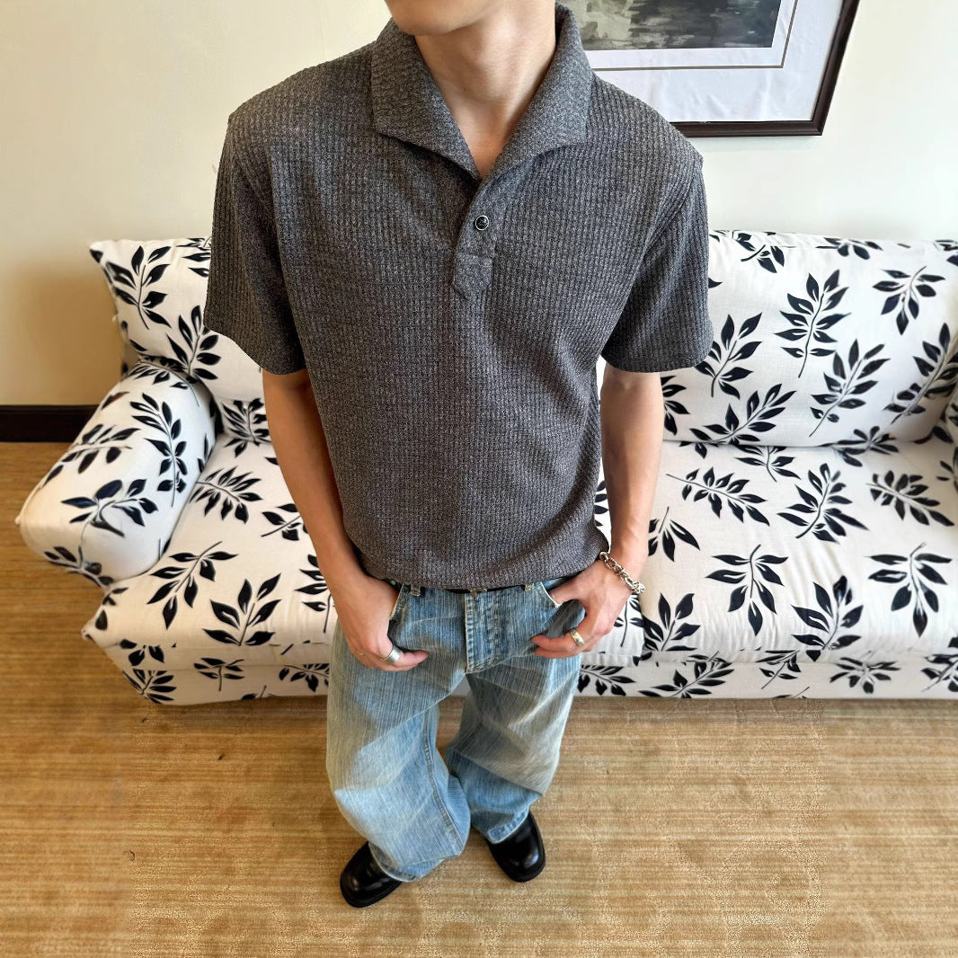 EME Casual Front Shoulder Polo Shirt