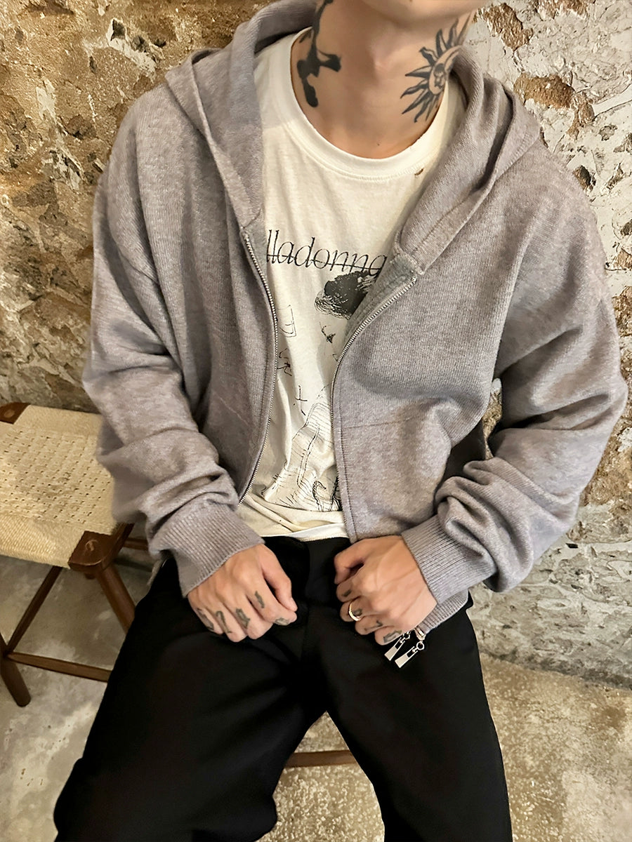 BRG Casual Soft Knitted Sweater Hoodie