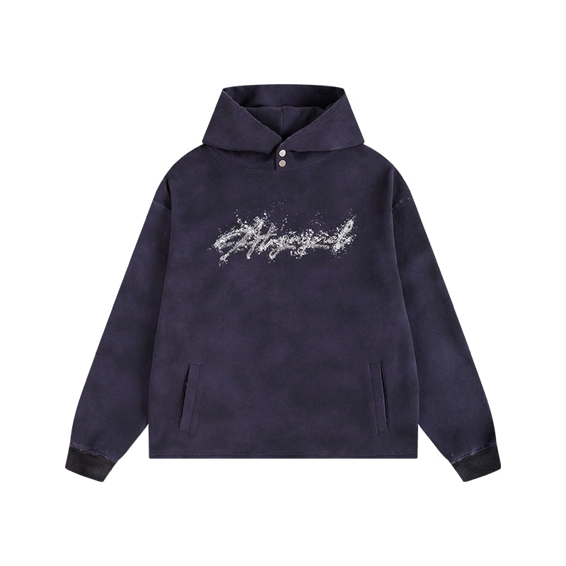 ATRY Embroidered Dirty Dye Damaged Sweater