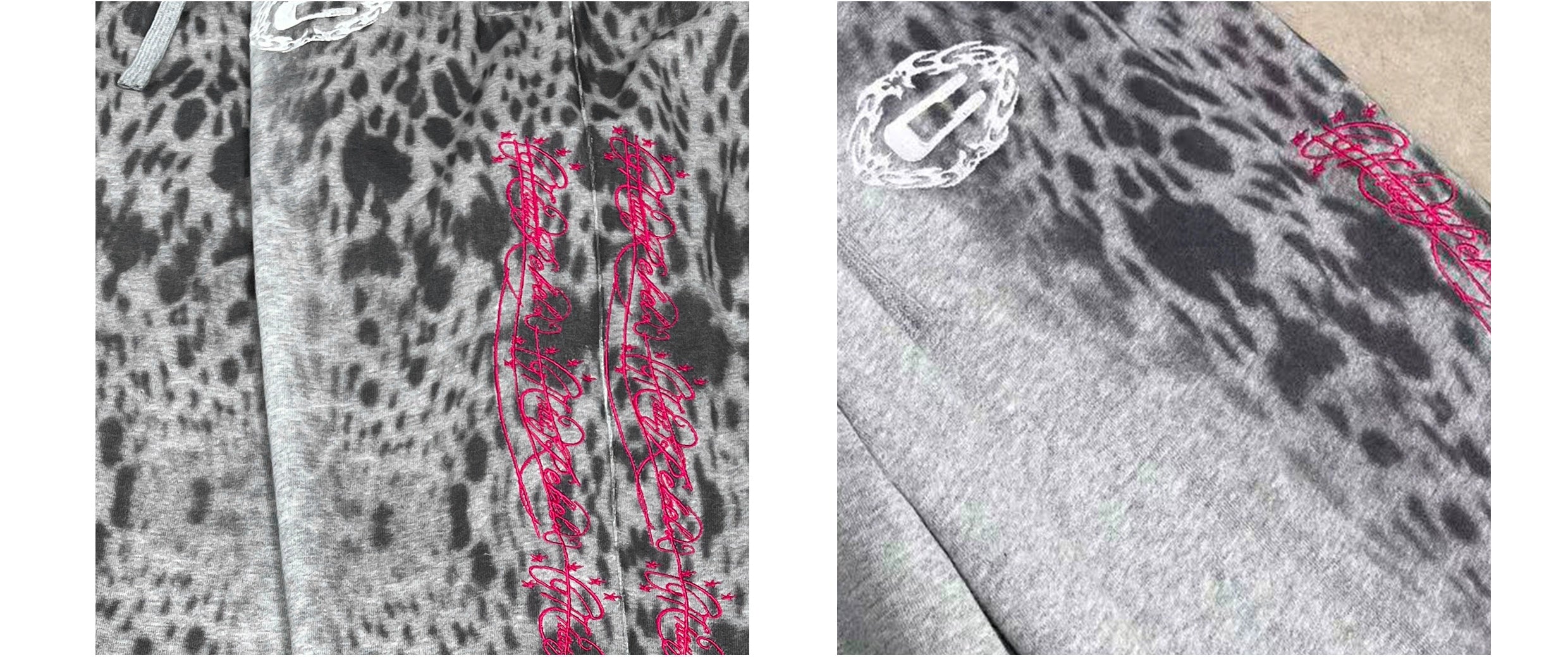 CHAI Leopard Print Direct Injection Star Logo Embroidery Print Sports Suit