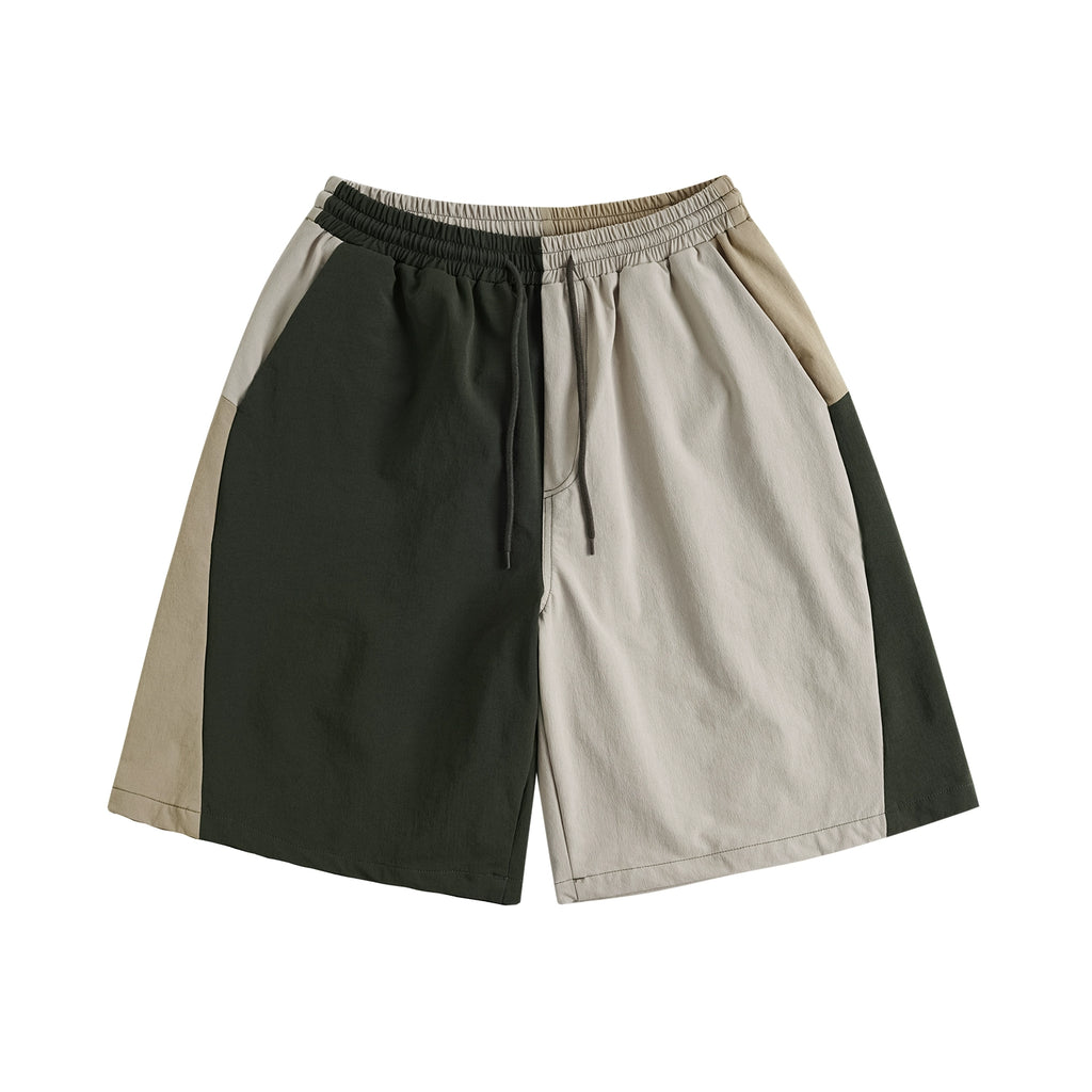 LR MADE Irregular Contrasting Sports Shorts