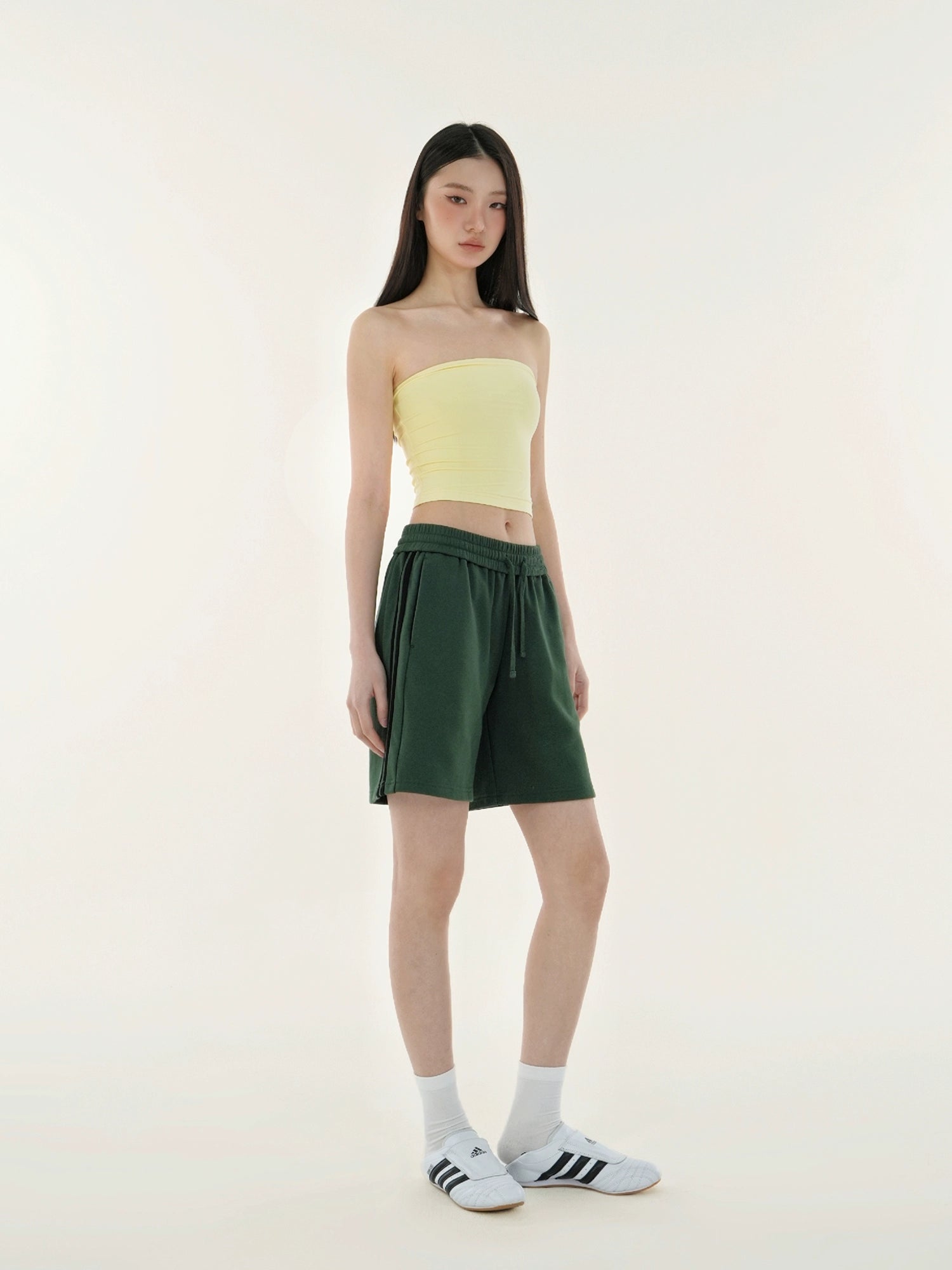 Jim Kennet Casual Vintage Stripe Contrast Loose Sports Shorts