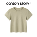 Cantonstory Casual Simple Versatile Tee