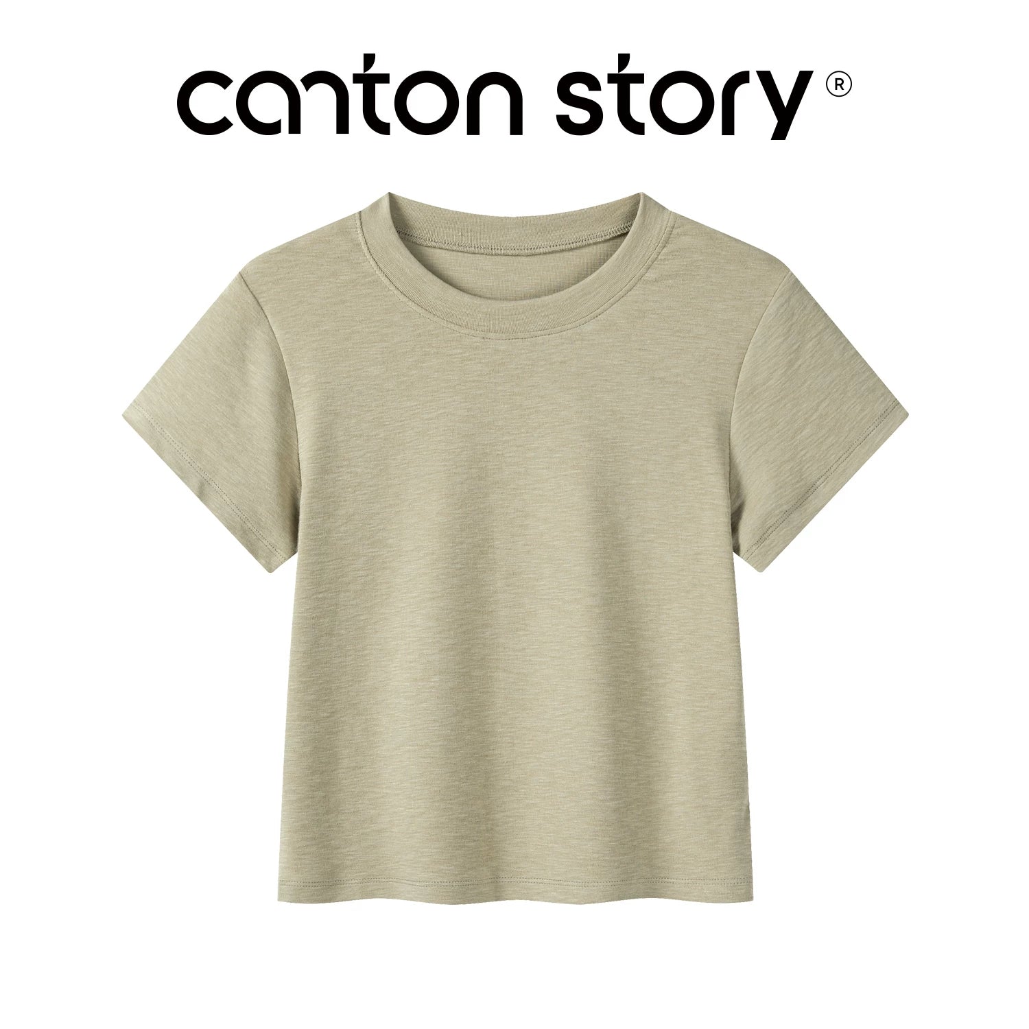 Cantonstory Casual Simple Versatile Tee