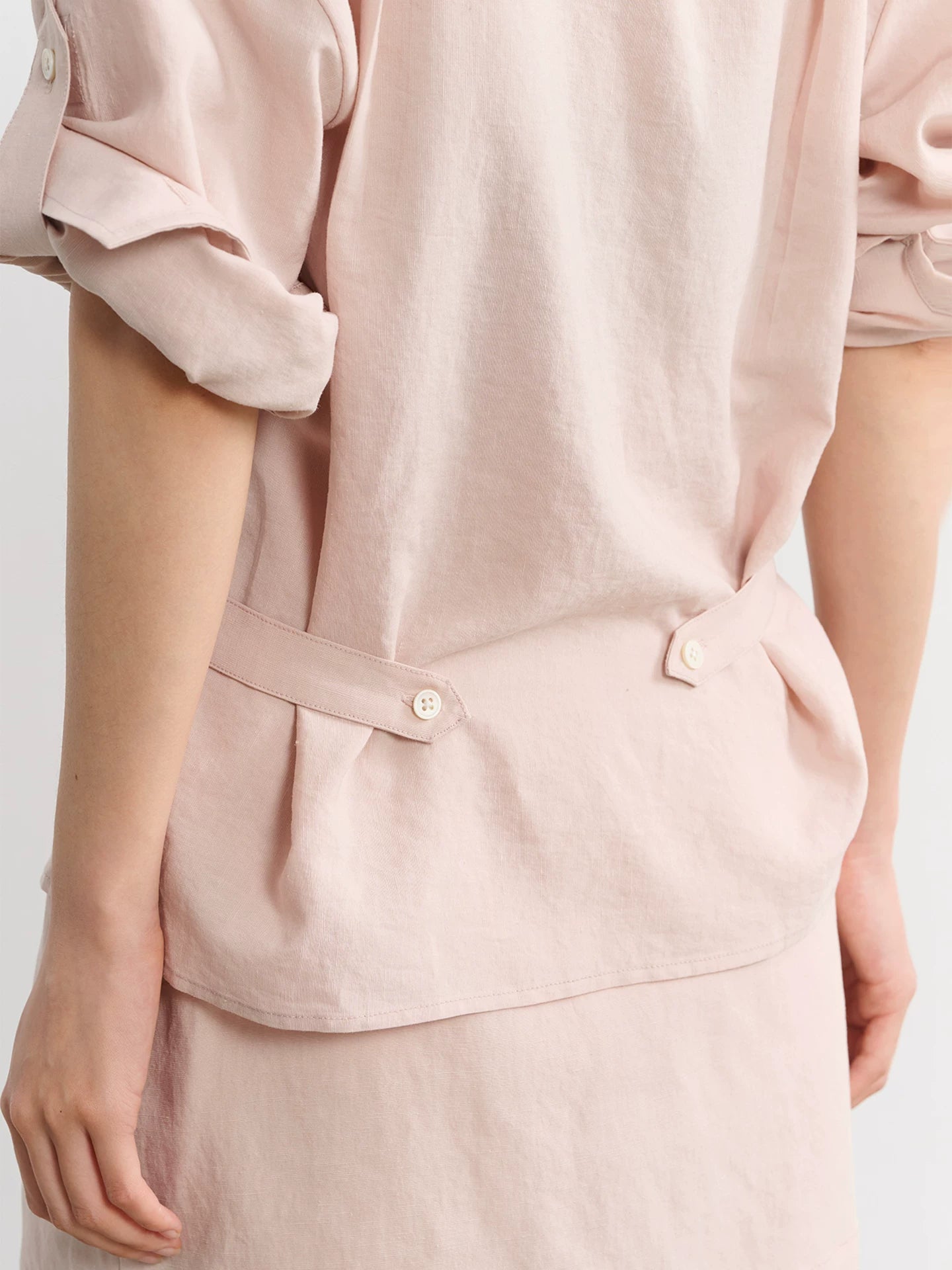 LINY LIBERTY Adjustable Waist Buckle Breathable Light Shirt