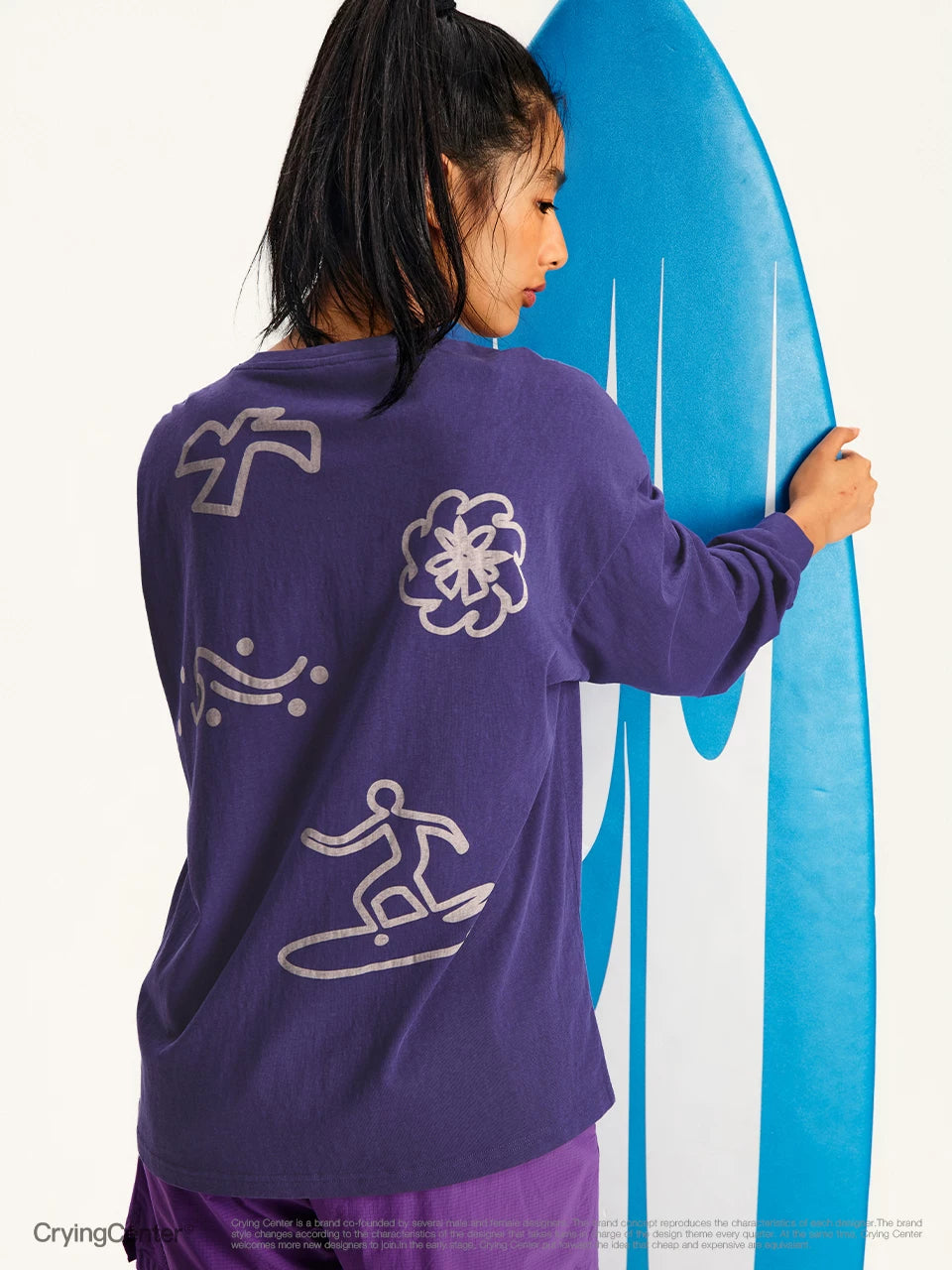 CryingCenter Ocean Totem Sports Leisure Long Sleeve