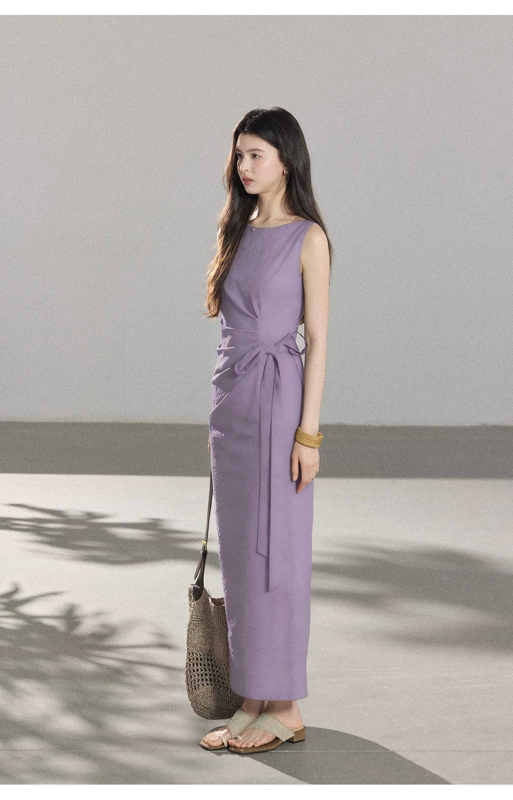 TYANG Temperament Waist Lace-up Dress