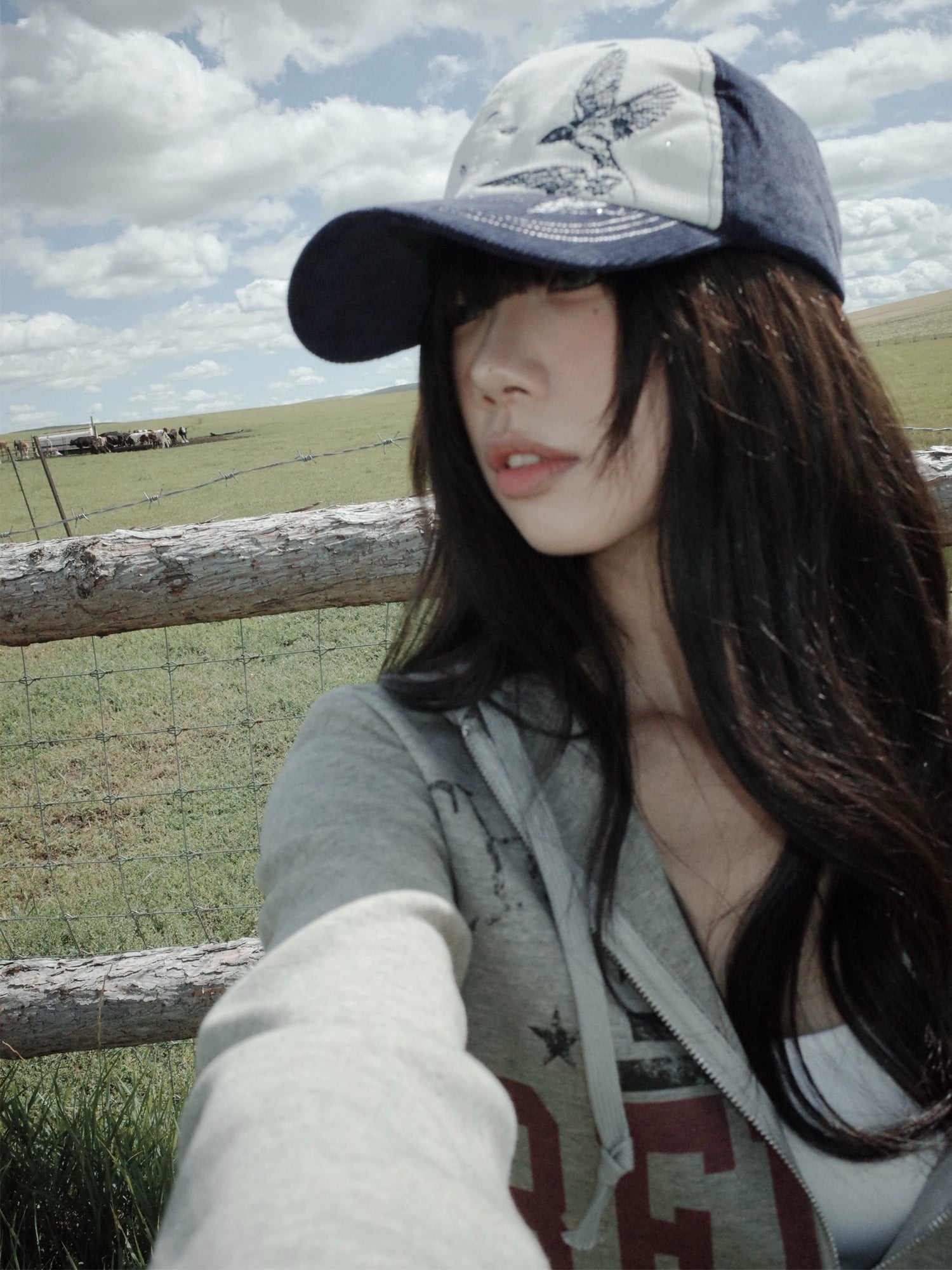 WASE Waffle Corduroy Contrasting Hot Diamond Baseball Cap