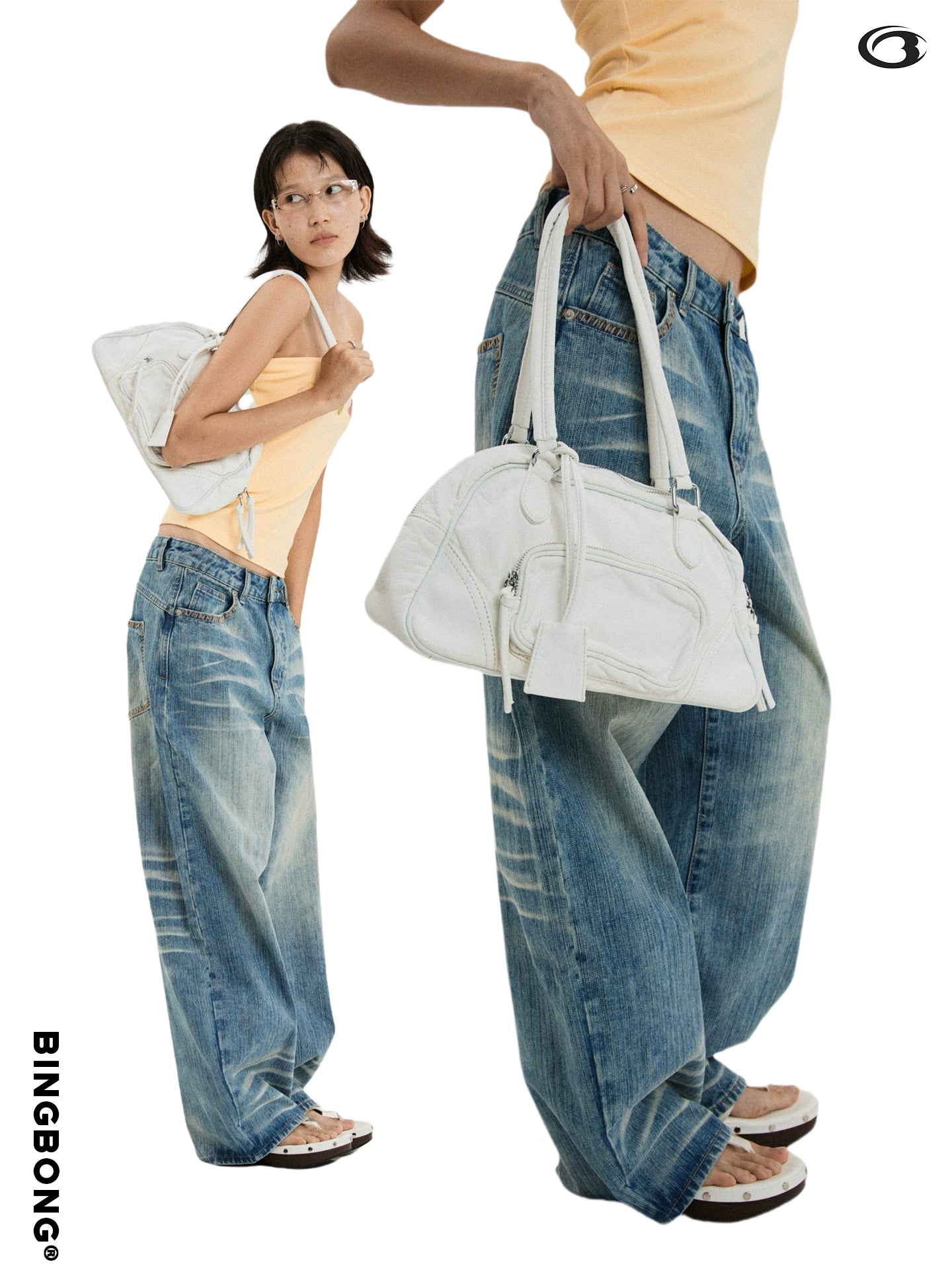 BINGBONG Vintage Simple Casual Underarm Bag