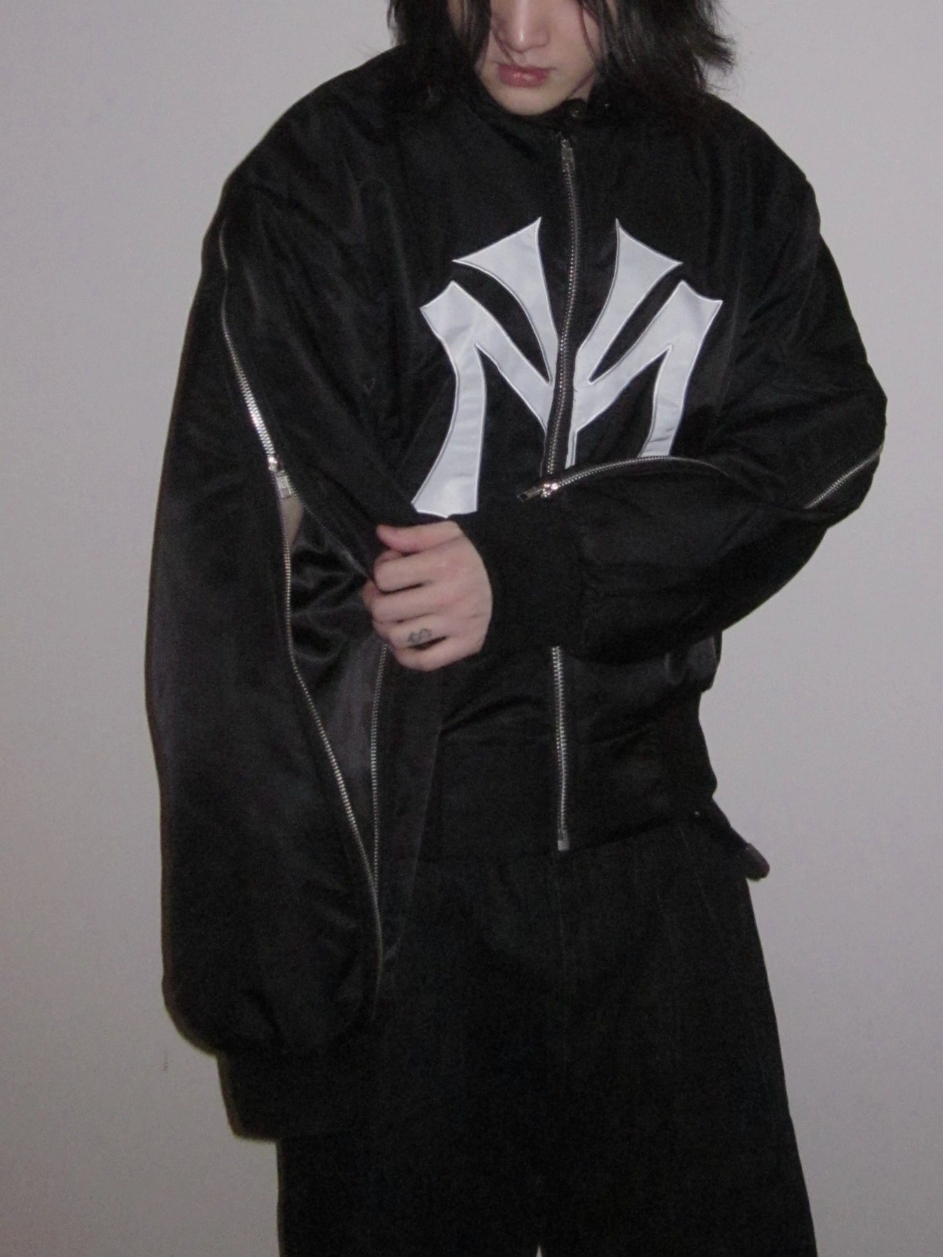 URRRGE Vintage Patch Embroidered Zip Jacket