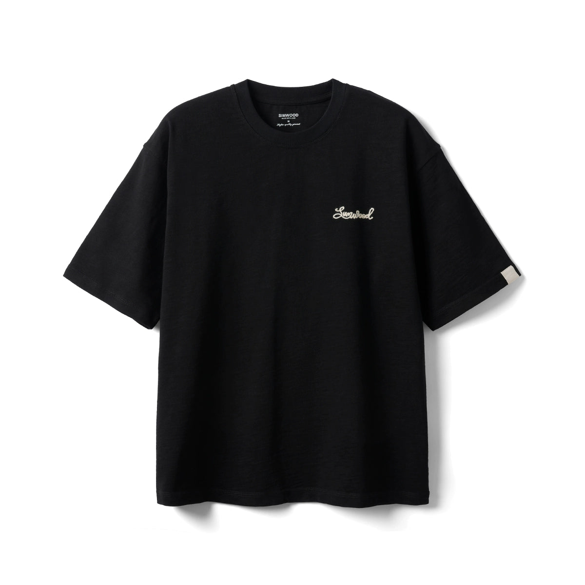 SIMWOOD Embroidery Casual Versatile Tee