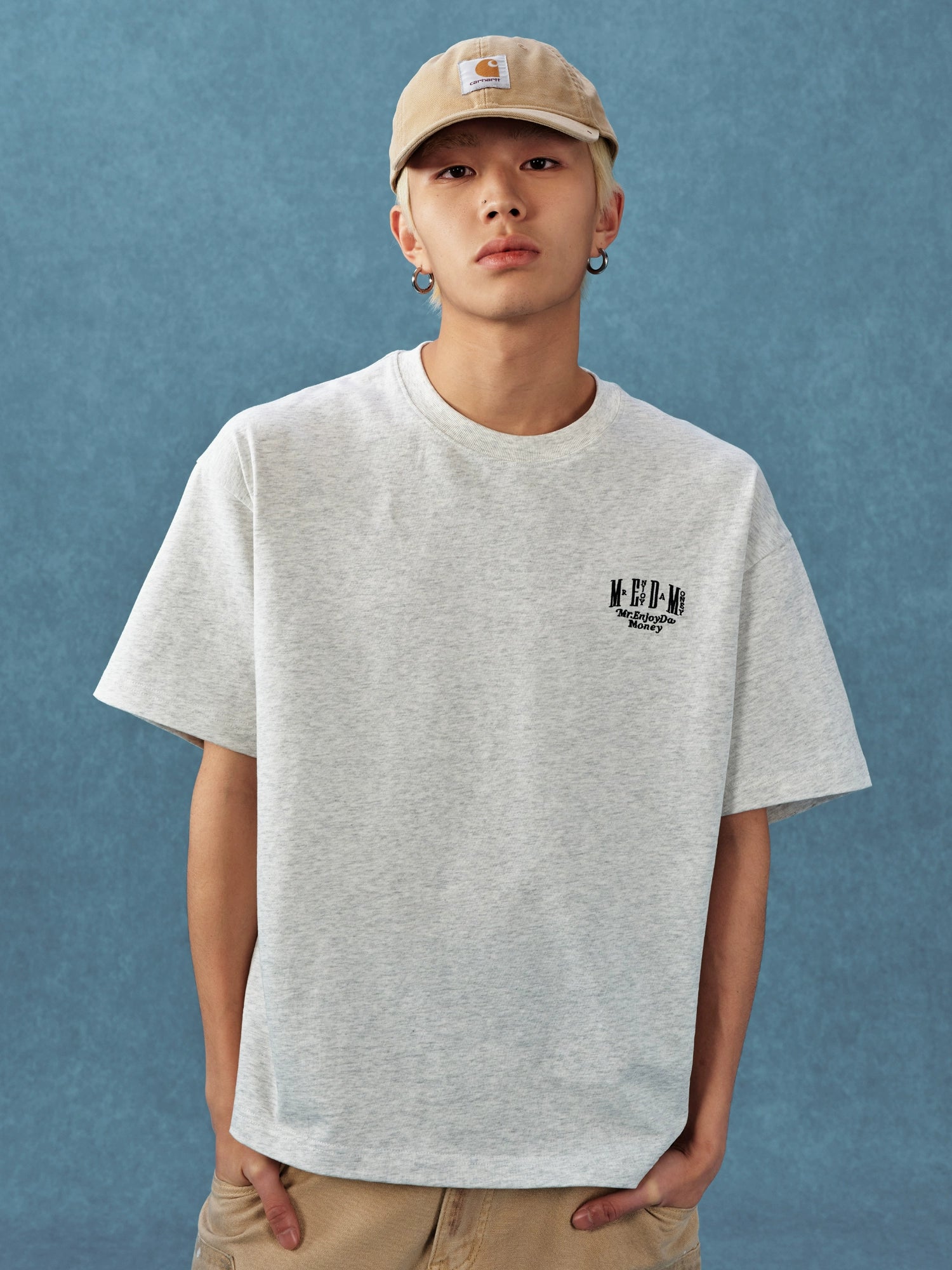 MEDM Letter Embroidery Loose Tee