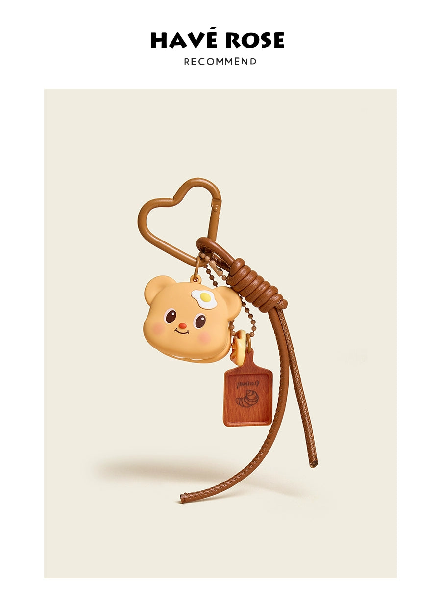 HAVEROSE Butter Bear Keychain Pendant