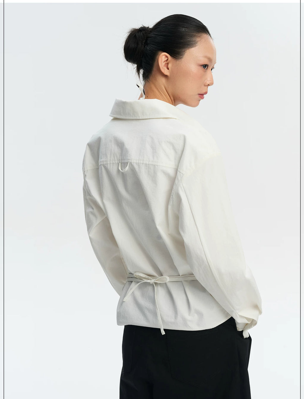 LINY LIBERTY Loose Waist Slim Long-sleeved Shirt