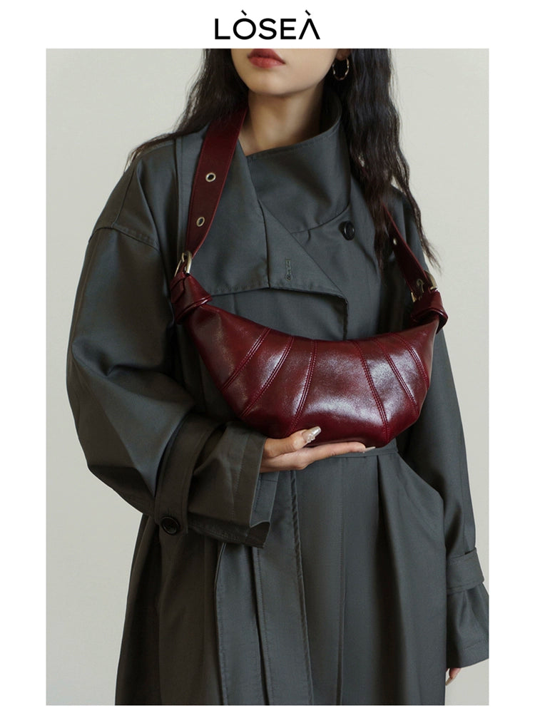 LOSEA Premium Textured Versatile Retro Shoulder Crossbody Bag