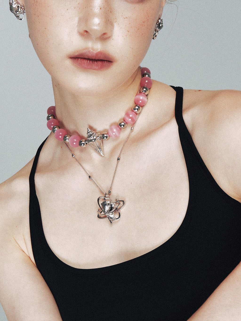 1JINN Conch Star Crystal Light Luxury Clavicle Chain