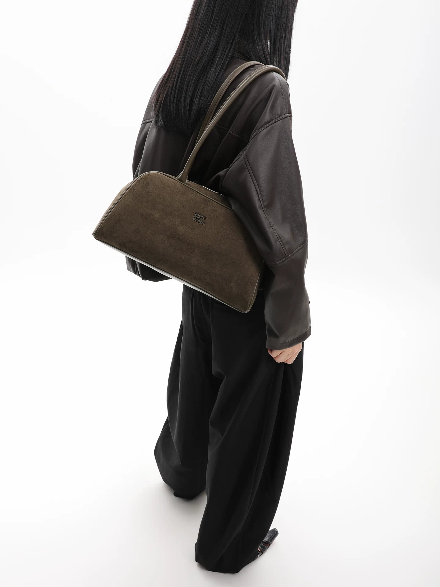 JANDRESS Suede Simple Shoulder Bag