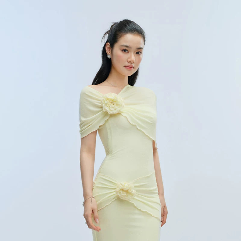 J TheChosen Handmade Tube Top Shawl Dress