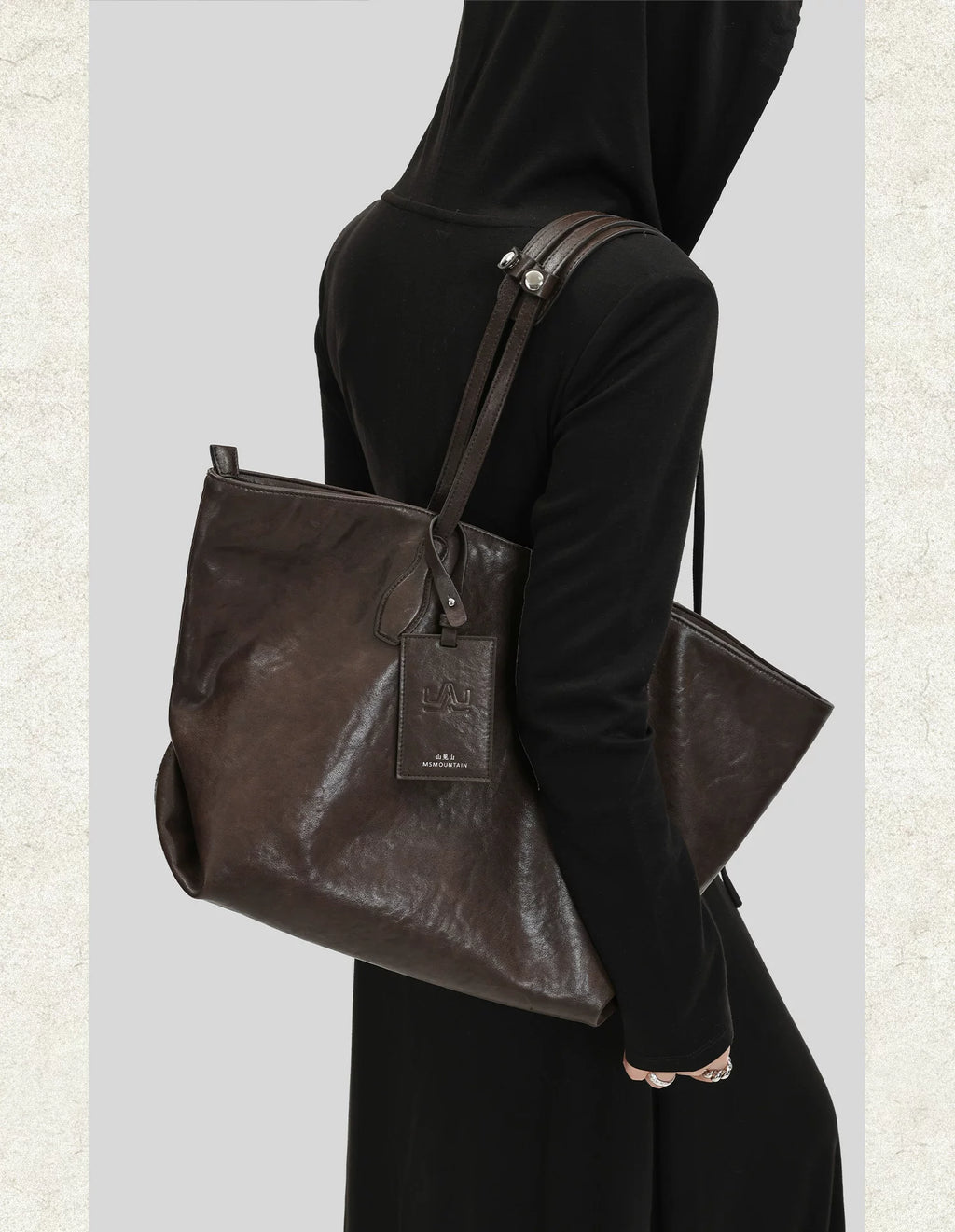 Msmountain Large Capacity Premium Textured Shoulder Bag