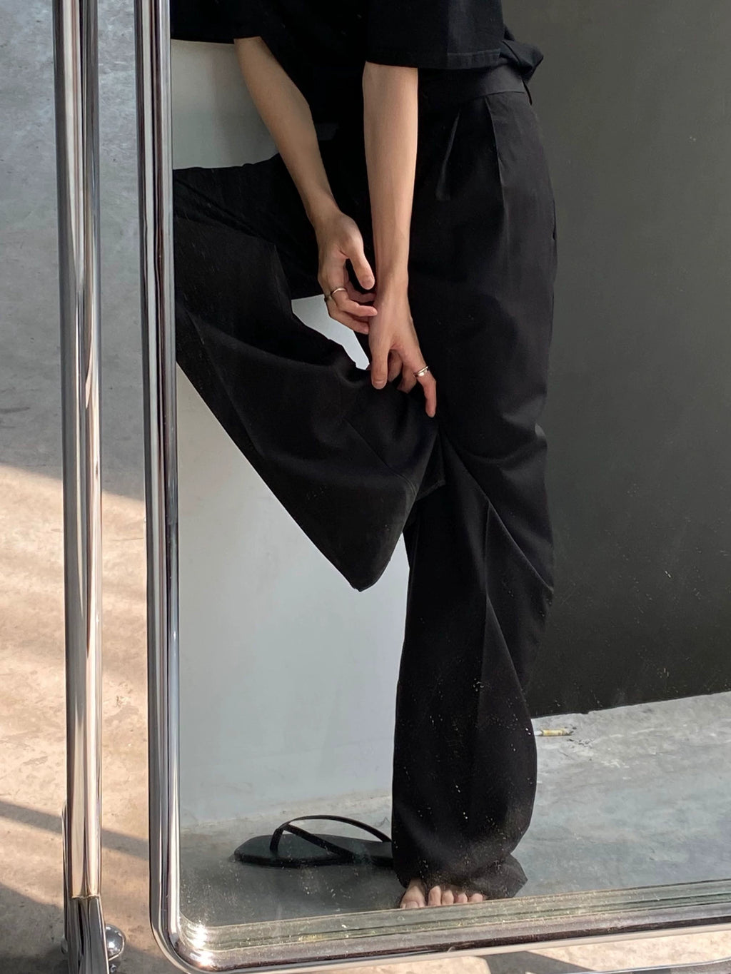 COLN Lazy Premium Floor Mopping Suit Pants