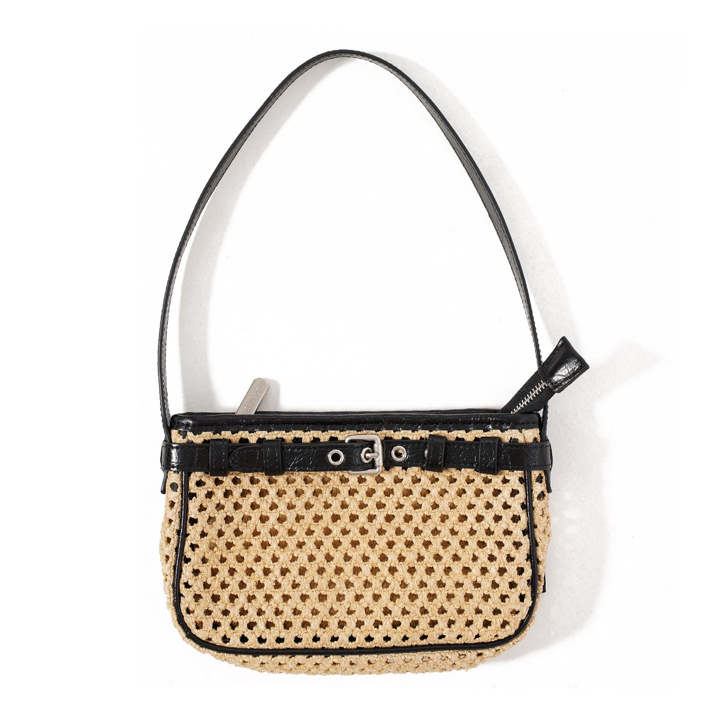 Momogigi Bursting Cowhide Straw Bag